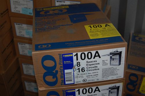 NEW Square D QO Series Load Center Outdoor 100A 8 Space 16 Circuit QO816L100RB