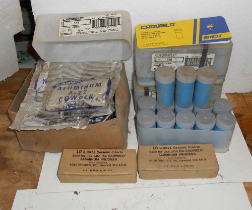 Cadweld thermite welding compounds 33 tubes 163060  10 aluminum a-22 for sale