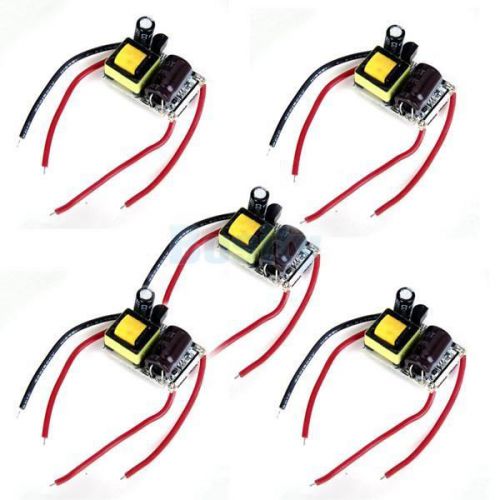 5x 1x3W Power Supply Module Driver for LEDs AC 85-265V