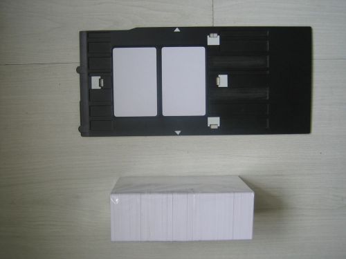 Pvc id card tray r200,r210,r220,r230,r260,r265 for epson +50pcs x id white cards for sale