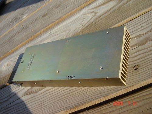 Aluminum heat sink 10 3/4&#034; x 4&#034; x 1 1/4&#034; for sale