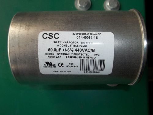 CSC 325P506H44P36N4XCD 014-0064-16 50.0uF +/- 6% 440VAC/B CAPACITOR