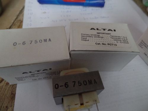 9 transformers  pcb mount 240v  6 volt 4.5va 750ma for sale