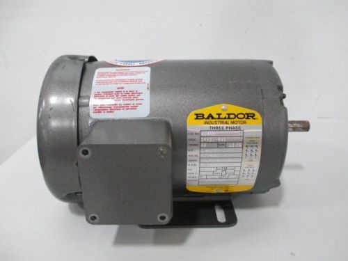 Baldor m3454 1/4hp 208-230/460v-ac 1725rpm 48 3ph electric motor d256453 for sale