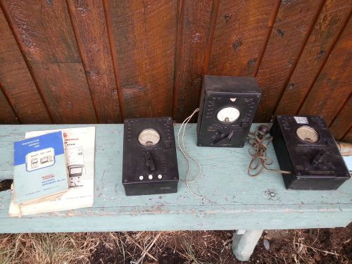 Vintage 3 WESTON Electrical Instruments Capacity Meters