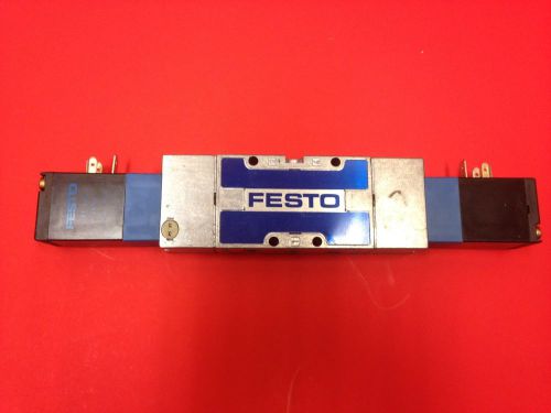 Festo double solenoid valve mvh-5/3g-1/8 b 30 477 *new* 24vdc for sale
