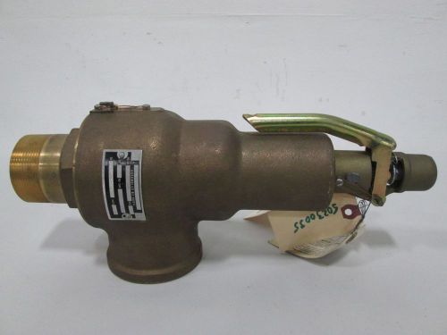 NEW KUNKLE 6010JH01-KM BRONZE 35PSI 2 IN NPT 1211CFM SAFETY RELIEF VALVE D305958