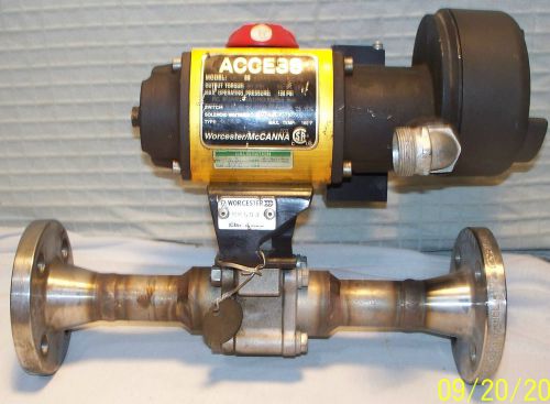 Worcester flowserve mccanna access 101 pneumatic air actuator &amp; 1&#034; valve for sale