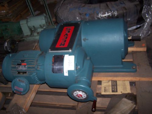 NEW RELIANCE 10 HP AC ELECTRIC MOTOR WITH REEVES DRIVE X210TC FRAME 230/460 VOLT