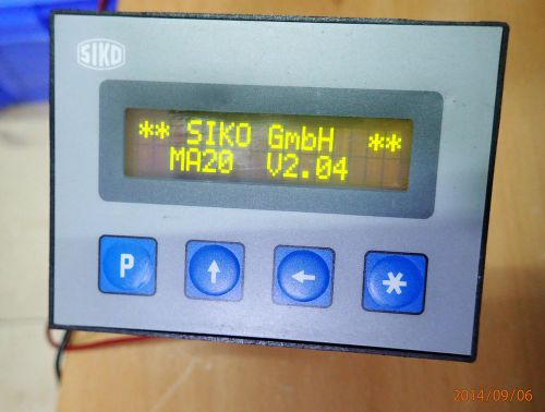 SIKO MA20-0011 24VDC+/-20% EG-X-X-X-X-X Multifunctional Display