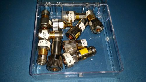 Pasternack, amphenol assorted apc-7 to n &amp; adapters lot qty 10 for sale
