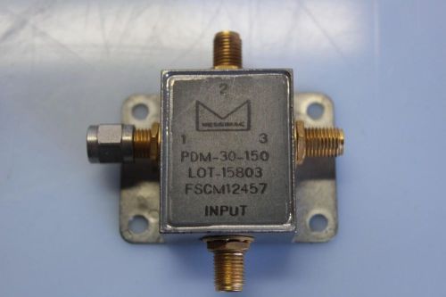 LOT OF 3 Merrimac PDM-30-150 2-200 MHz 3-Way Power Divider SMA