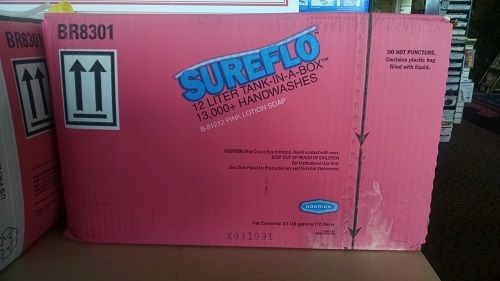 Bobrick b-81212 sureflo tank-in-a-box pink lotion soap, 12 liter for sale