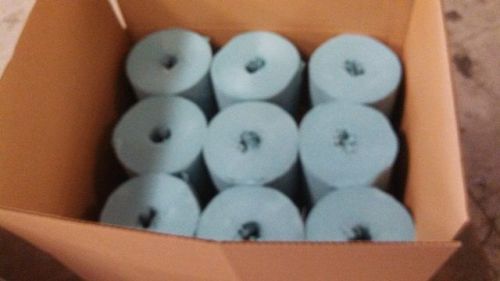Multi-Purpose Blue DRC Shop Towels, 9 Center-Pull Rolls Per Case 208 sheets/roll