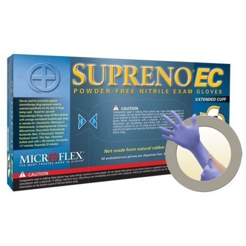 2 BOXES MICROFLEX SUPRENO EC [SEC-375] POWDERFREE NITRILE - XXXL [50 GLOVES/BOX]