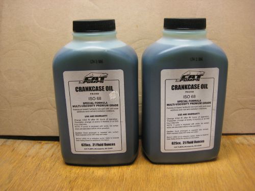 Cat Pumps Crankcase Oil ISO 68 21 Ounce 2 New Bottles