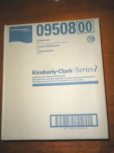 NIB Kimberly-Clark 09508 JUMBO Roll Tissue Dispensor White