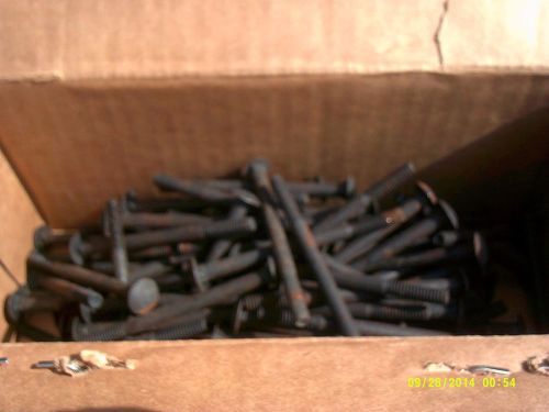 3 1/2&#034; long 1/4&#034; x 20 Stee lCarriage Bolts -  100 COUNT