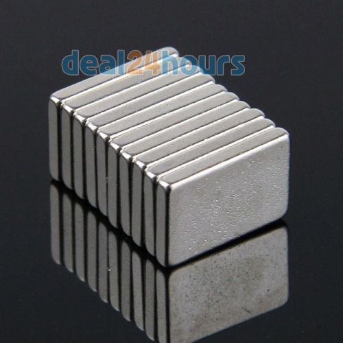 10pcs strong block cuboid magnets 15 x 10 x 2 mm rare earth neodymium n35 grade for sale