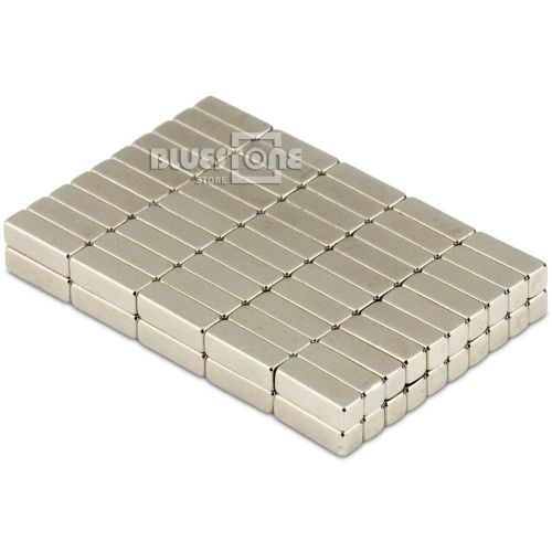 Lot 50pcs Strong N50 Cuboid Block Bar Magnets 12 x 4 x 4mm Rare Earth Neodymium