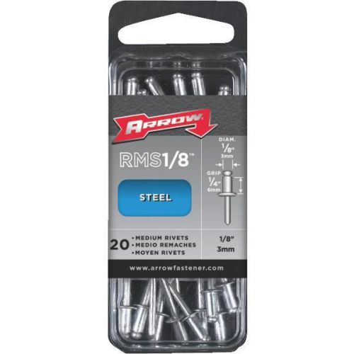 Arrow fastener rms1/8 rivets-1/8x1/4 stl rivet for sale