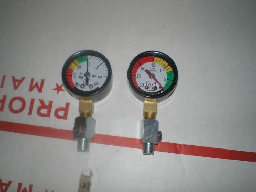 2 oil filled vacuum pressure gauges - for beckett afg carlin wayne oil burner for sale