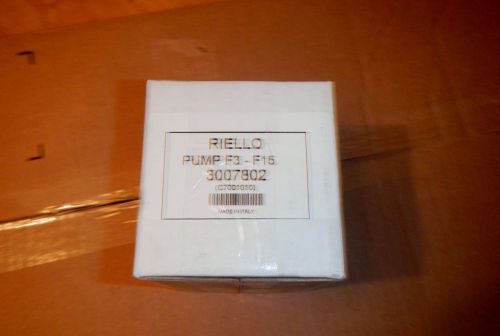 Riello Pump F3-F15 3007802 NEW In Box