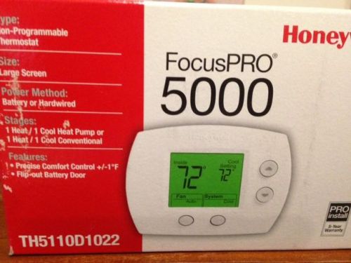 Honeywell Thermostat  (Focus Pro 5000) TH5110D1022