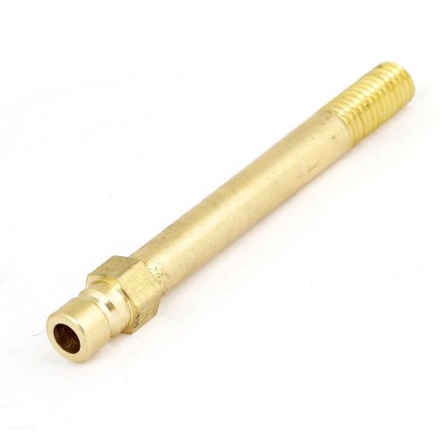 Mold coarse thread brass oil pipe nipple quick fitting connector 4&#034; length for sale