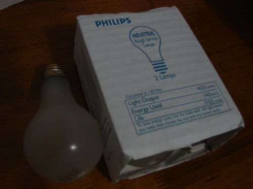 Philips tuffguard industrial incandescent 110/120 v bulb e27 screw base. for sale
