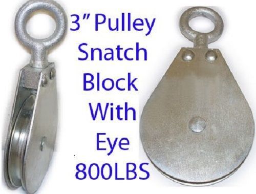 BLOCK 3&#034; Swivel Eye Pulley lots (3)