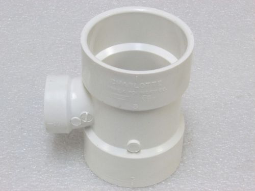 New charlotte pipe &amp; foundry pvc sanitary tee 3 x 3 x 1 1/2 ( case of 20 ) # 401 for sale