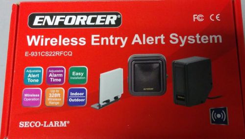 NEW E-931CS22RFCQ  Seco-Larm Enforcer Wireless Door Entry Alert With Chime