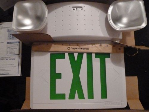 Day-Brite Thermoplastic LED exit and emergency sign, LED indicator and self test