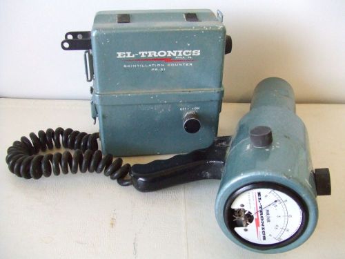 El-Tronics PR-31 Scintilation Counter Radiation Geiger Vintage UNTESTED PARTS