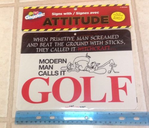 Golf plastic fun sign for sale