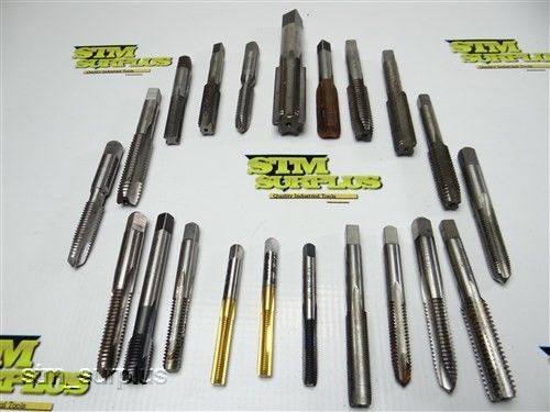 Nice lot of 21 hand taps 3/4&#034;-20nef to 1/4&#034;-28nf hy-pro gto bath for sale