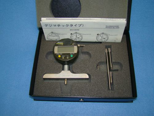 Mitutoyo digital 08&#034; depth gage model 547-218 resolution .0005&#034;/.01mm for sale