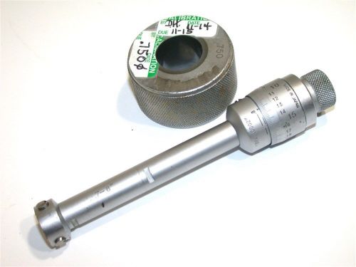 Mitutoyo .700 to .800&#034; holtest inside bore micrometer w/ master for sale