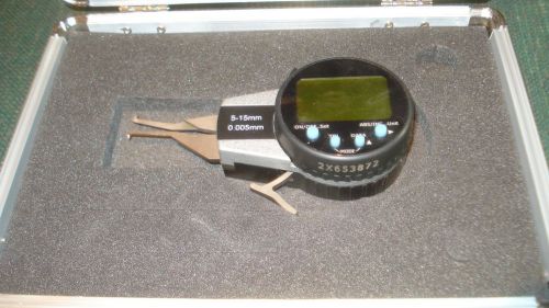Flexbar no.12680 digital electronic int/ext caliper gage .200-.590 in/5-15mm for sale