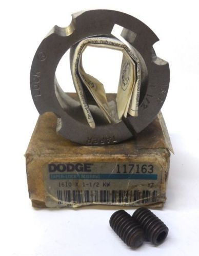 Dodge taper-lock bushing 117163, 1610, 1-1/2&#034; bore, finished with keyway for sale
