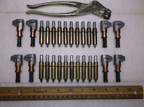 20 - 3/16&#034; kwik-loc cleco fasteners with 8 kwik-lok side grip clecos and pliers for sale
