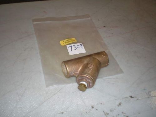 Fabrotech Brass Strainer #LH557 1&#034; NPT 250 25-PN32 Cleaned For Oxygen (NIB)