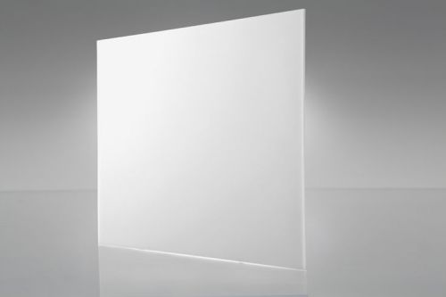 White transparent acrylic plexiglass sheet 1/8&#034; x 12&#034; x 12&#034; (#2447) for sale