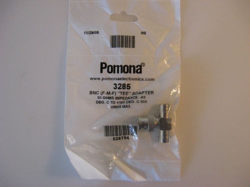 Pomona BNC (F-M-F) 50 Ohm Tee Adapter 3285, Lot of 10,  New