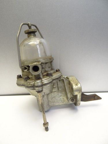 Vintage used metal glass mystery welding tank gas pressure engine fuel pump 9208 for sale