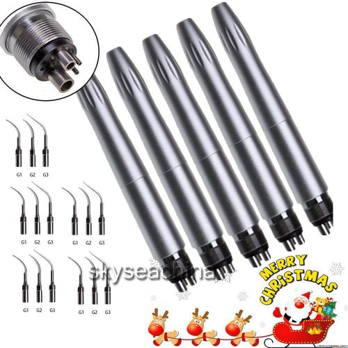 5pcs dental air scaler handpiece sonic perio hygienist 4h fit ems woodpecker for sale