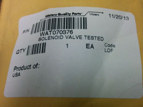Waters hplc  2410  detector refractometer solenoid valve tested [wat070376] for sale