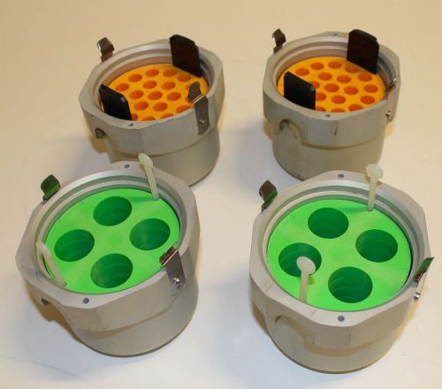 Lot of 4 f-2 beckman coulter thermo jouan 3750 rpm max centrifuge buckets 4&#034; id for sale