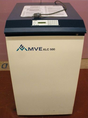 Mve cryogenics xlc 500 f w/ tec 2000 system monitor ln2 cold storage lab dewar for sale